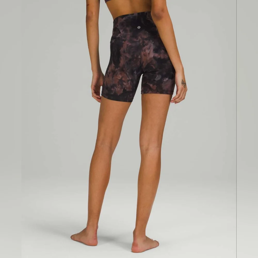 Lululemon Align Short 6" (Diamond Dye Graphite Grey Pink Pastel)